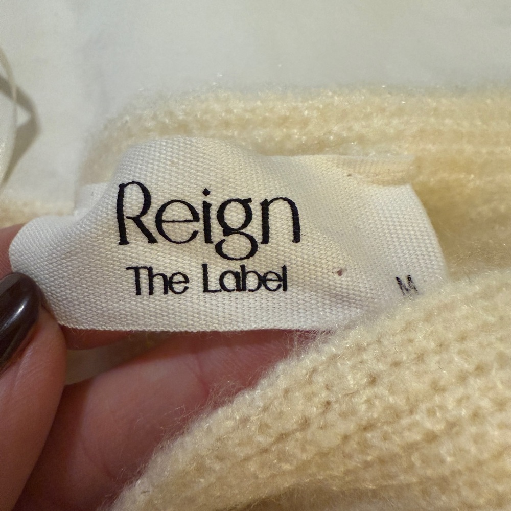 Reign Cream Off-the-Shoulder Sweater - Picture 2 of 4